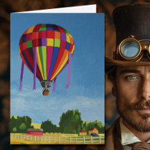 熱カラフル気球