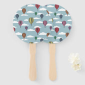 熱カラフル気球 ハンドファン (正面&裏面)