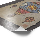 熱カラフル気球 フォトプリント            (角)