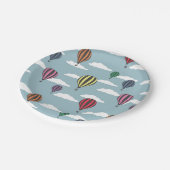 熱カラフル気球 ペーパープレート (アングル)