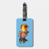 熱カラフル気球 ラゲッジタグ (裏面縦)