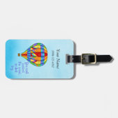 熱カラフル気球 ラゲッジタグ (正面横)