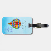 熱カラフル気球 ラゲッジタグ (裏面横)