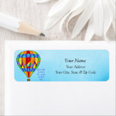 熱カラフル気球 ラベル (インサイチュ)