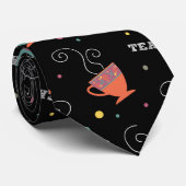 熱カラフル茶カップ冬デザイン ネクタイ (ロール)