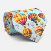 熱カラフル飛んでいる気球 ネクタイ (ロール)