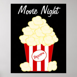 熱クラシックバター入りポップコーン映画ポスター ポスター