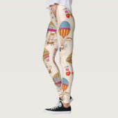 熱ストライプの気球 レギンス (左)