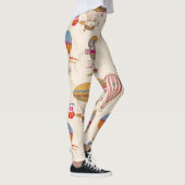 熱ストライプの気球 レギンス (右)