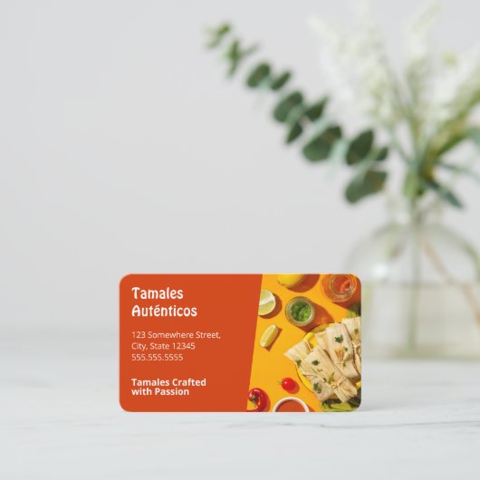 熱タマレス 名刺 (スタンド正面)