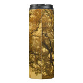 熱タンブラー秋の塊状ツリー黄色 タンブラー (裏面)