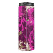 熱タンブラー紫バラ水色 タンブラー (裏面)