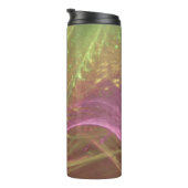 熱タンブラー緑マゼンタ非対称フラクタル タンブラー (回転右)