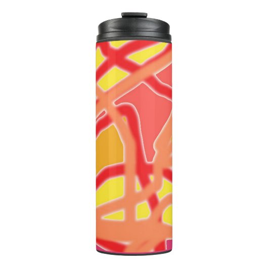 熱タンブラー-型枠のデザインへのピンクの無秩序 タンブラー (正面)