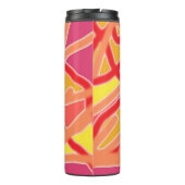 熱タンブラー-型枠のデザインへのピンクの無秩序 タンブラー (裏面)