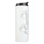 熱タンブラー：踊りアラビア馬 タンブラー (回転左)