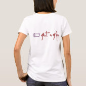 熱ハンドルのベビードールの女性 Tシャツ (裏面)