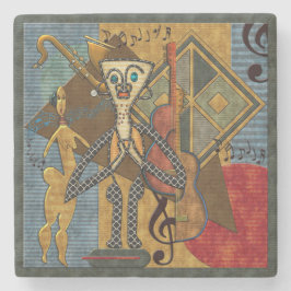 熱ファンキーいジャズ大理石 ストーンコースター