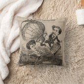 熱フランスの気球におけるバルーンの彫像 クッション (ブランケット)