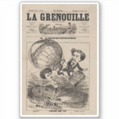 熱フランスの気球におけるバルーンの彫像 シール (正面)