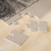 熱フランスの気球におけるバルーンの彫像 ジグソーパズル (側面)