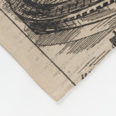 熱フランスの気球におけるバルーンの彫像 フリースブランケット (角)