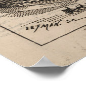 熱フランスの気球におけるバルーンの彫像 ポスター (角)