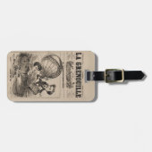 熱フランスの気球におけるバルーンの彫像 ラゲッジタグ (正面横)