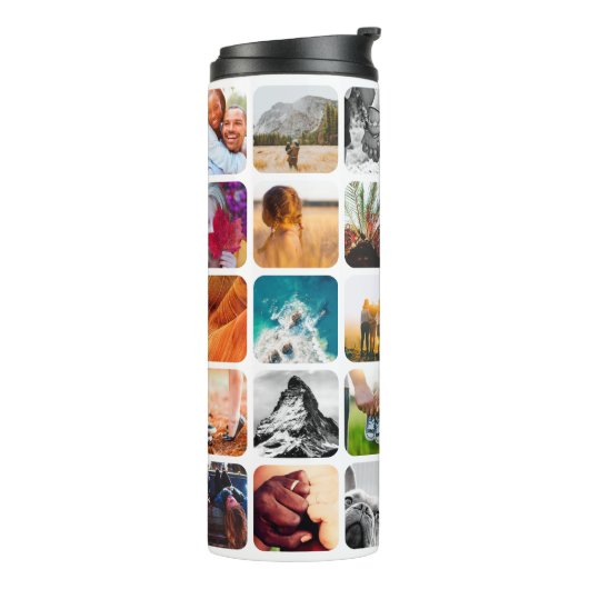 熱ボトル30フォトラウンドテンプレート タンブラー (回転左)