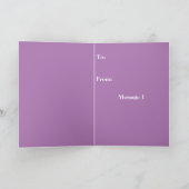 熱ポップ・アートの サンキューカード (内部)