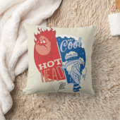 熱ミザー熱ヘッドと雪ミザークール氏 クッション (ブランケット)
