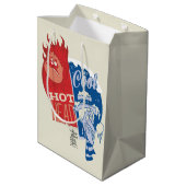 熱ミザー熱ヘッドと雪ミザークール氏 ミディアムペーパーバッグ (裏面アングル)