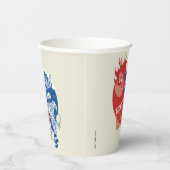 熱ミザー熱ヘッドと雪ミザークール氏 紙コップ (右)