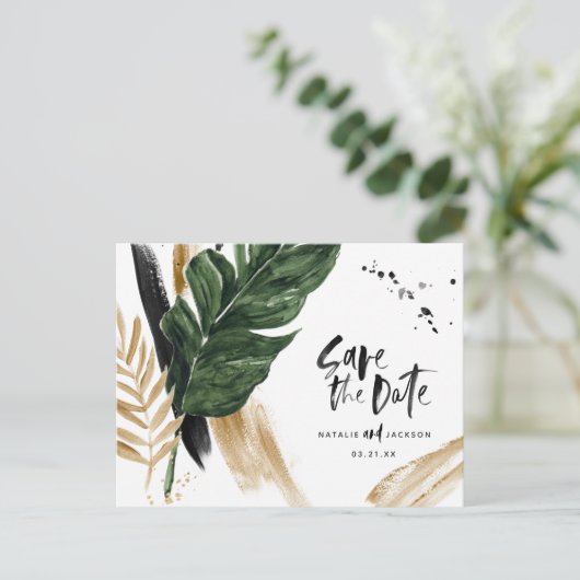 熱モダン帯抽象芸術色彩の鮮やか救結婚の核 案内ポストカード (スタンド正面)