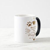 熱リビールマグ静か – 前足、大恋愛変形 モーフィングマグカップ (正面右)