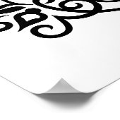 熱リラックスいコーヒーを飲んで ポスター (角)