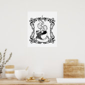 熱リラックスいコーヒーを飲んで ポスター (キッチン)