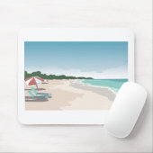 熱リラックス帯ビーチ マウスパッド (マウス)