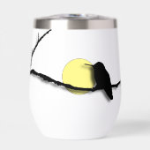 熱ワイングラス – ハミングバードオンブランチ (正面)