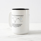 熱力学の仕事(物理学)の第2法律 ツートーンマグカップ (正面左)