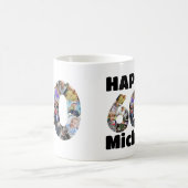 熱反応性60歳の誕生日フォトメモリ モーフィングマグカップ (中央)