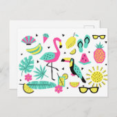 熱帯あいさつ ポストカード (正面/裏面)