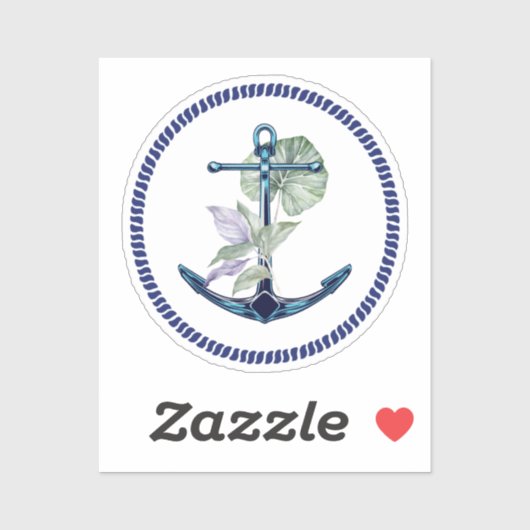 熱帯いかり（植物と花） シール (シート)