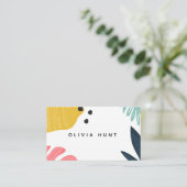 熱帯おもしろいおよモダンびビジネスカード 名刺 (スタンド正面)