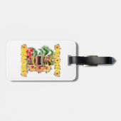 熱帯おもしろいなアロハビーチのハワイアンTiki ラゲッジタグ (裏面横)