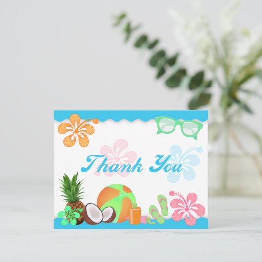 熱帯おもしろいはメッセージカード感謝していしています サンキューカード (スタンド正面)