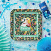 熱帯おもしろい:パーソナライズされた第2期プレート ペーパープレート (パーティー)