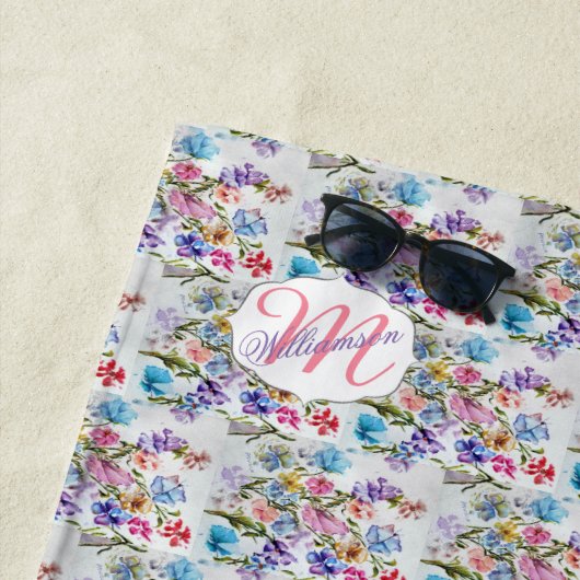 熱帯おもしろい ビーチタオル (インサイチュ)