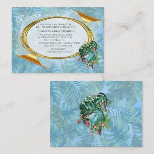 熱帯お洒落味のファンタジーの世界 エンクロージャーカード (正面/裏面)