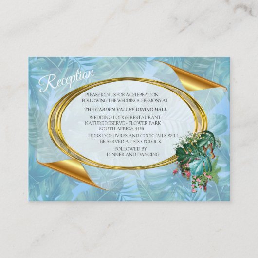 熱帯お洒落味のファンタジーの世界 エンクロージャーカード (正面)